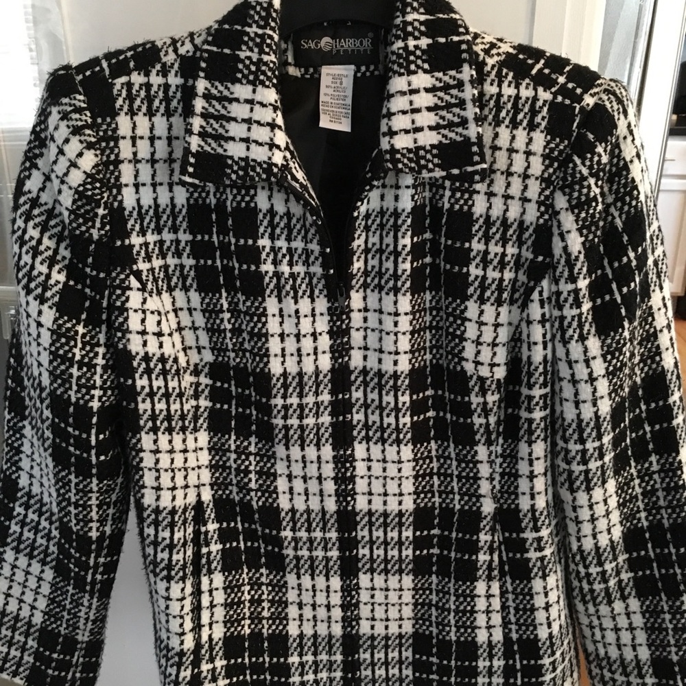 Sag Harbor petite black/white jacket